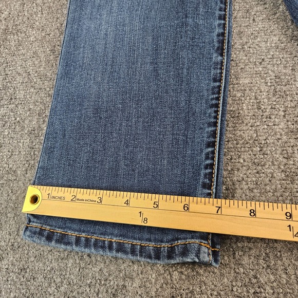 INC International Concepts Curvy Capri Jeans Dark Wash Embroidered Blue Size 0 - Picture 2 of 15